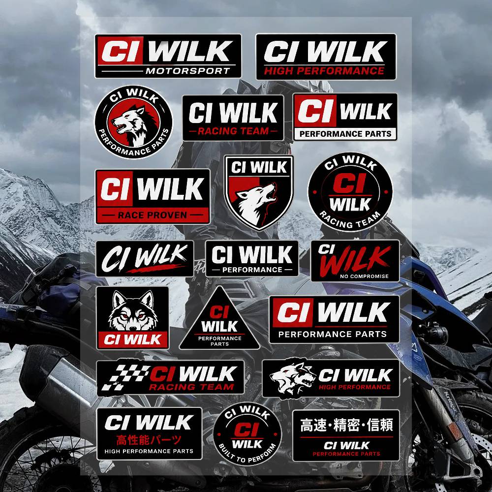 Brand Of Streetwear - A-ci Wh-Ig-LK-g Streetwear Brand Stickers Set