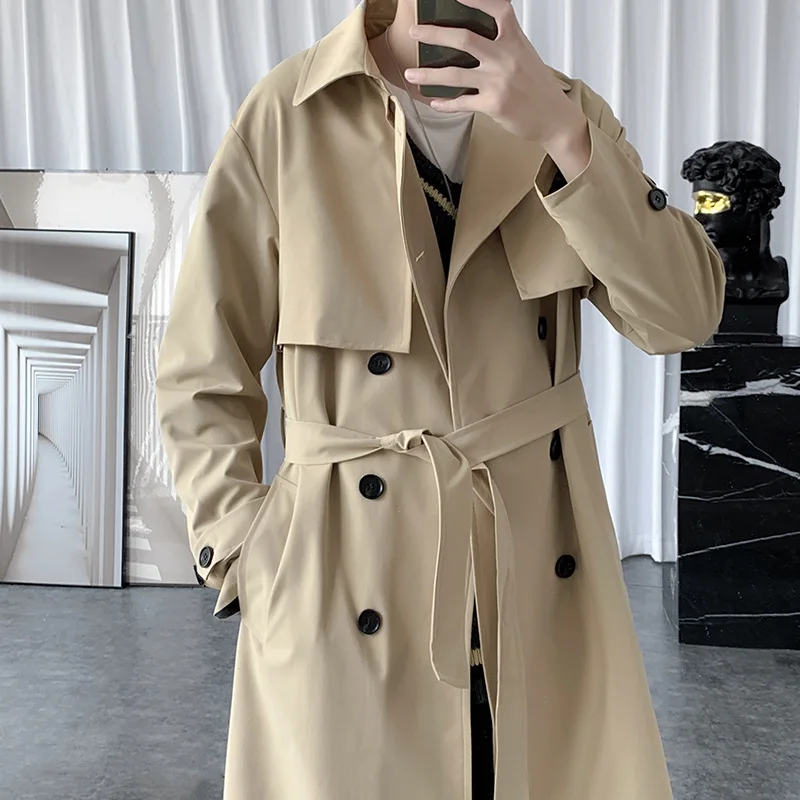 Streetwear Brand China - Fashion Brand Men's Business Windbreaker Long