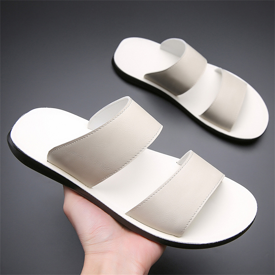 Sandals Men Leather Luxury Bra - Streetwear Brand Luxury recension och pris