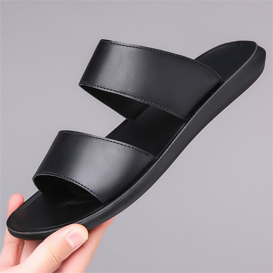 Sandals Men Leather Luxury Bra - Streetwear Brand Luxury recension och pris