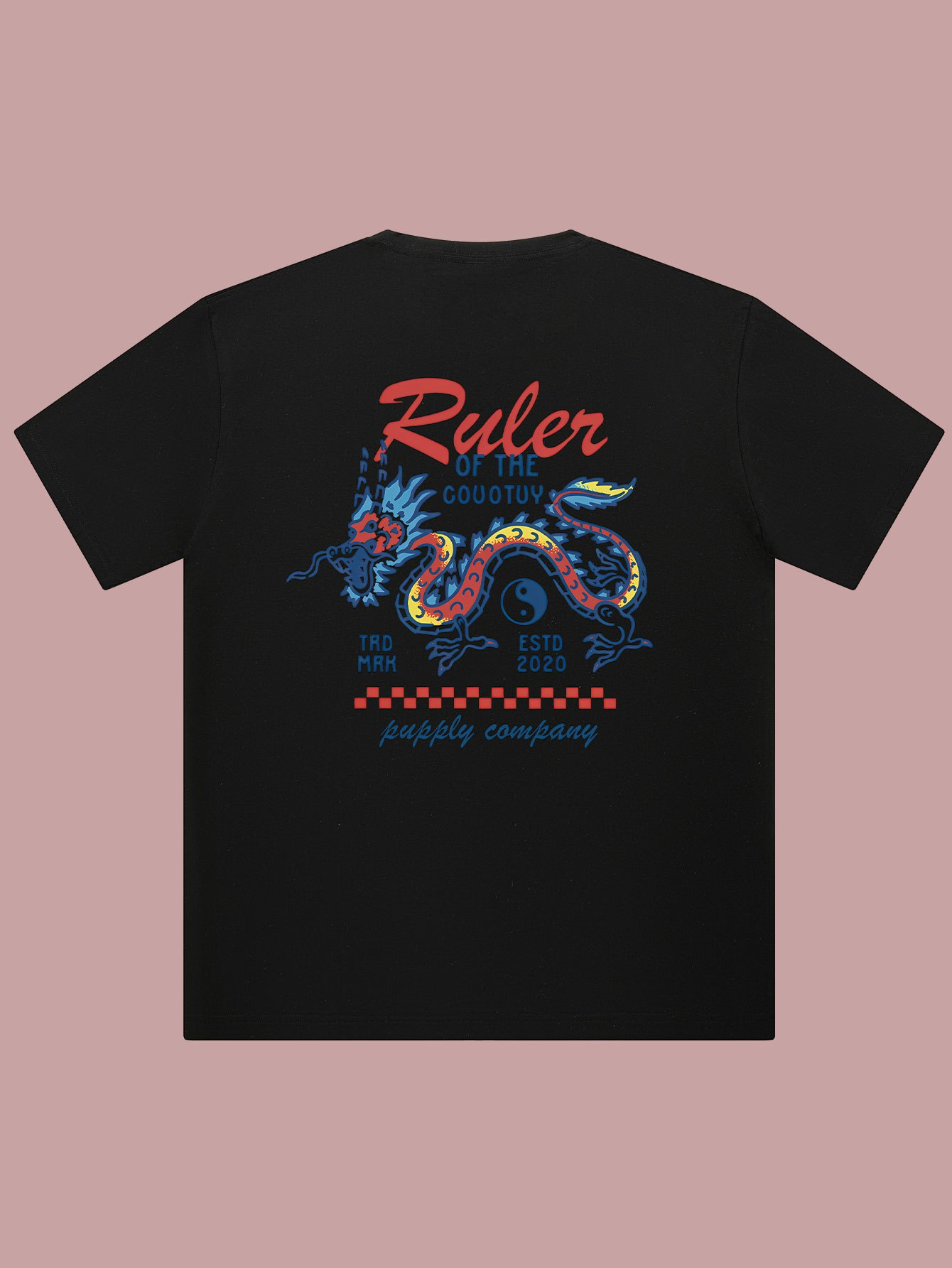 Tai Chi Dragon King Print Tren - Streetwear Brand Tees recension och pris
