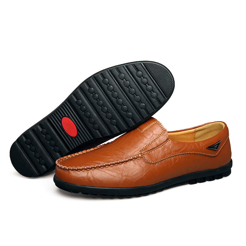 Genuine Leather Men Casual Sho - Streetwear Brand Luxury recension och pris